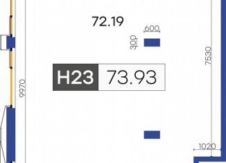 Продажа помещения свободного назначения, 73.93 м2, Санкт-Петербург, метро Приморская, улица Челюскина, 10