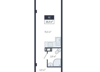 Продаю квартиру студию, 23.3 м2, Мурино, улица Шоссе в Лаврики, 93