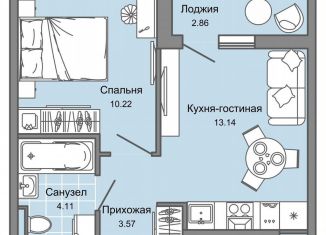 Продаю 2-комнатную квартиру, 32 м2, Ульяновск, жилой комплекс Светлые кварталы, 2