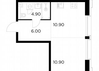 Продаю квартиру студию, 32.7 м2, Москва, Войковский район