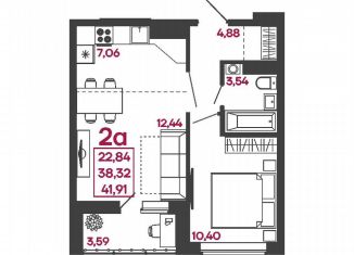 Продам 2-ком. квартиру, 41.9 м2, Пенза, улица Измайлова, 41В, Железнодорожный район