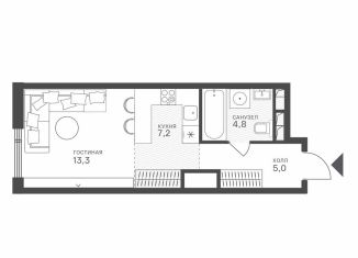 Продается квартира студия, 30.3 м2, Москва, метро Строгино