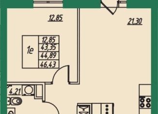 Однокомнатная квартира на продажу, 44.9 м2, Владимирская область