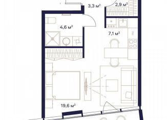 Продам 1-комнатную квартиру, 39.8 м2, Москва, ЖК Союз, к3, СВАО