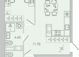 Продаю 2-ком. квартиру, 75.1 м2, Сертолово, улица Ларина, 9