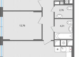 2-комнатная квартира на продажу, 72 м2, Елец, улица Героев, 1Ак1