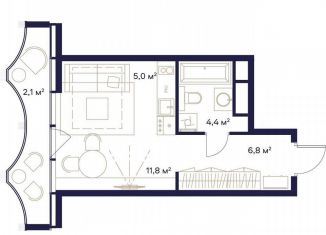 Продажа 1-ком. квартиры, 30.1 м2, Москва, ЖК Союз, к4, район Ростокино