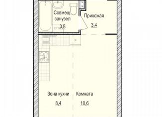 Продаю квартиру студию, 26.2 м2, Удмуртия, жилой комплекс Санвилл, 5