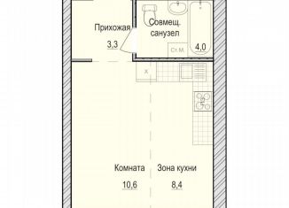 Продажа квартиры студии, 26.3 м2, Удмуртия, жилой комплекс Санвилл, 5