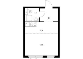 Продаю квартиру студию, 25.2 м2, Москва, жилой комплекс Второй Нагатинский, к6