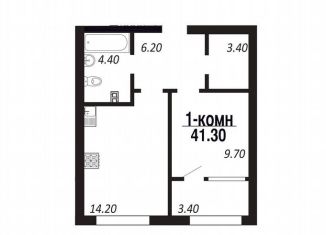 Продам квартиру студию, 41.3 м2, Омск