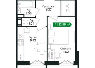 Продается 1-ком. квартира, 32.9 м2, Пензенская область, улица Удай-оч, 2