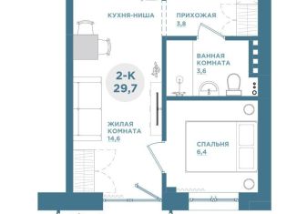 Продажа 2-ком. квартиры, 29.7 м2, Красноярск, Свердловская улица, 6Е, Свердловский район