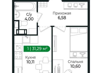 Продается однокомнатная квартира, 31.3 м2, Сертолово