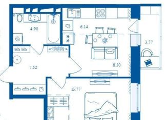 Продажа 2-ком. квартиры, 44.4 м2, Брянск, Бежицкий район