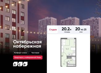 Квартира на продажу студия, 20.2 м2, Санкт-Петербург, муниципальный округ Народный