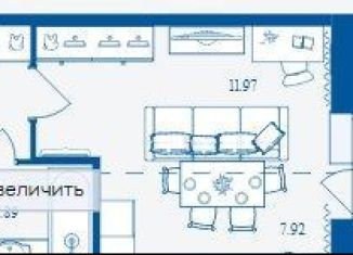 Квартира на продажу студия, 32.8 м2, Москва, Флотская улица, 2