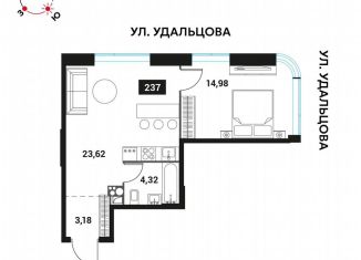 Продается 2-ком. квартира, 45.8 м2, Москва, Мичуринский проспект, вл45, метро Проспект Вернадского