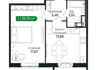 Продается 1-комнатная квартира, 39.8 м2, Сертолово