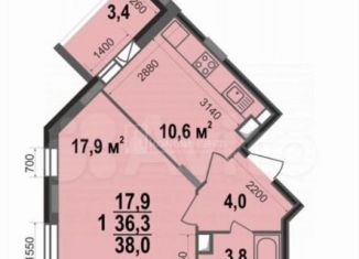 Продаю 1-комнатную квартиру, 38 м2, Владимирская область, Смоленская улица, 3