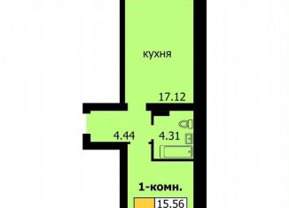 Однокомнатная квартира на продажу, 45 м2, Чувашия, Восточная улица, поз10