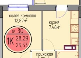 Продаю однокомнатную квартиру, 28.3 м2, Пермский край, улица Худанина