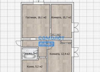 Продажа 3-ком. квартиры, 51.8 м2, Алтайский край, Советская улица, 118