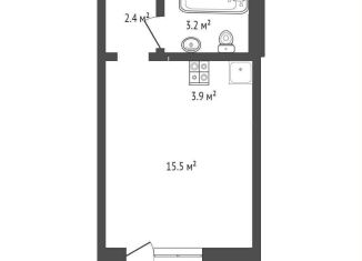 Продам квартиру студию, 25 м2, Тюмень, проезд Воронинские Горки, 99Б, ЖК Горки