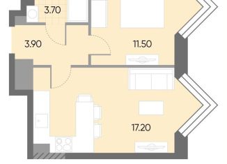 1-комнатная квартира на продажу, 36.3 м2, Москва, район Москворечье-Сабурово