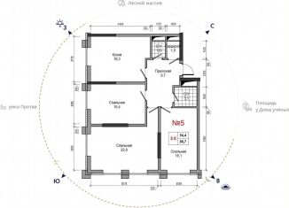 Продажа 3-комнатной квартиры, 88.7 м2, Обнинск