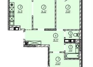 Продаю 3-ком. квартиру, 77 м2, Оренбург, улица Юных Ленинцев, 22/1, Дзержинский район