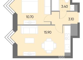 Продаю однокомнатную квартиру, 33.1 м2, Москва, станция Москворечье