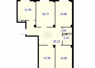 Продажа 4-ком. квартиры, 99.9 м2, Красноярск, Северное шоссе, 50А, Центральный район