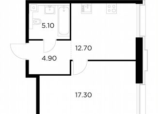 Продам 1-ком. квартиру, 40 м2, Москва, Войковский район