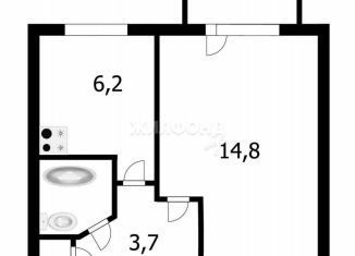 Продается 1-комнатная квартира, 28.1 м2, Новосибирск, Флотская улица, 23, Калининский район