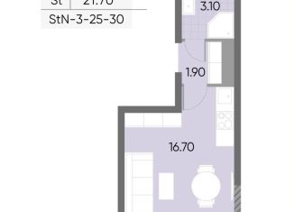 Квартира на продажу студия, 21.7 м2, Москва