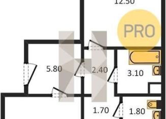 Продается 2-комнатная квартира, 55.7 м2, Воронеж, Левобережный район