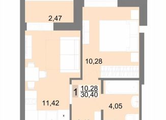 Продается 1-ком. квартира, 30.4 м2, Екатеринбург, улица Щербакова, 145, метро Ботаническая