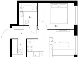 Продается 1-ком. квартира, 30 м2, Москва