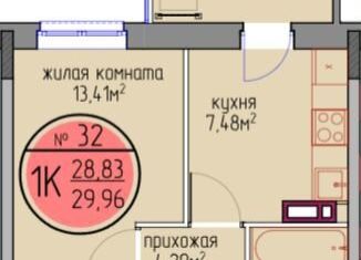 Продается 1-комнатная квартира, 28.8 м2, Пермский край, улица Худанина