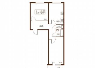 Продается 2-комнатная квартира, 70.2 м2, Санкт-Петербург, Московское шоссе, 262к1