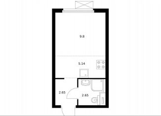 Продам квартиру студию, 19.8 м2, Москва