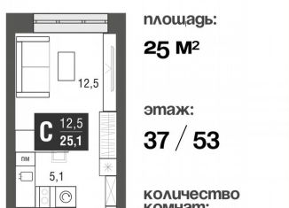 Продажа квартиры студии, 25 м2, Москва, проезд Серебрякова, 11к2