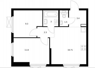 Продам 2-ком. квартиру, 48 м2, Москва, Южнопортовый район