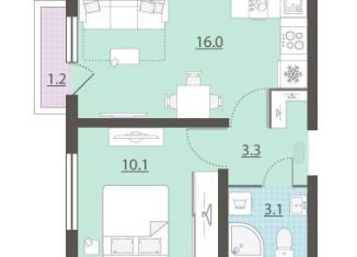 Продам 1-комнатную квартиру, 32.9 м2, Екатеринбург, метро Площадь 1905 года