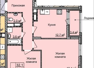 Продам 2-комнатную квартиру, 63.5 м2, Нижний Новгород, жилой комплекс Цветы-2, 10, ЖК Цветы-2