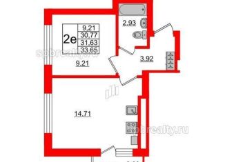Продажа 1-комнатной квартиры, 31.6 м2, Калининград, ЖК Стерео