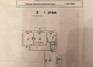 3-ком. квартира на продажу, 75 м2, Москва, Варшавское шоссе, 13, станция Верхние Котлы