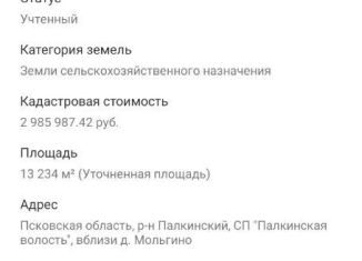 Продается земельный участок, 13 сот., Псковская область, улица Леона Поземского