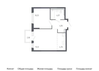 Продаю однокомнатную квартиру, 39.3 м2, Тюменская область, жилой комплекс Чаркова 72, 1.3